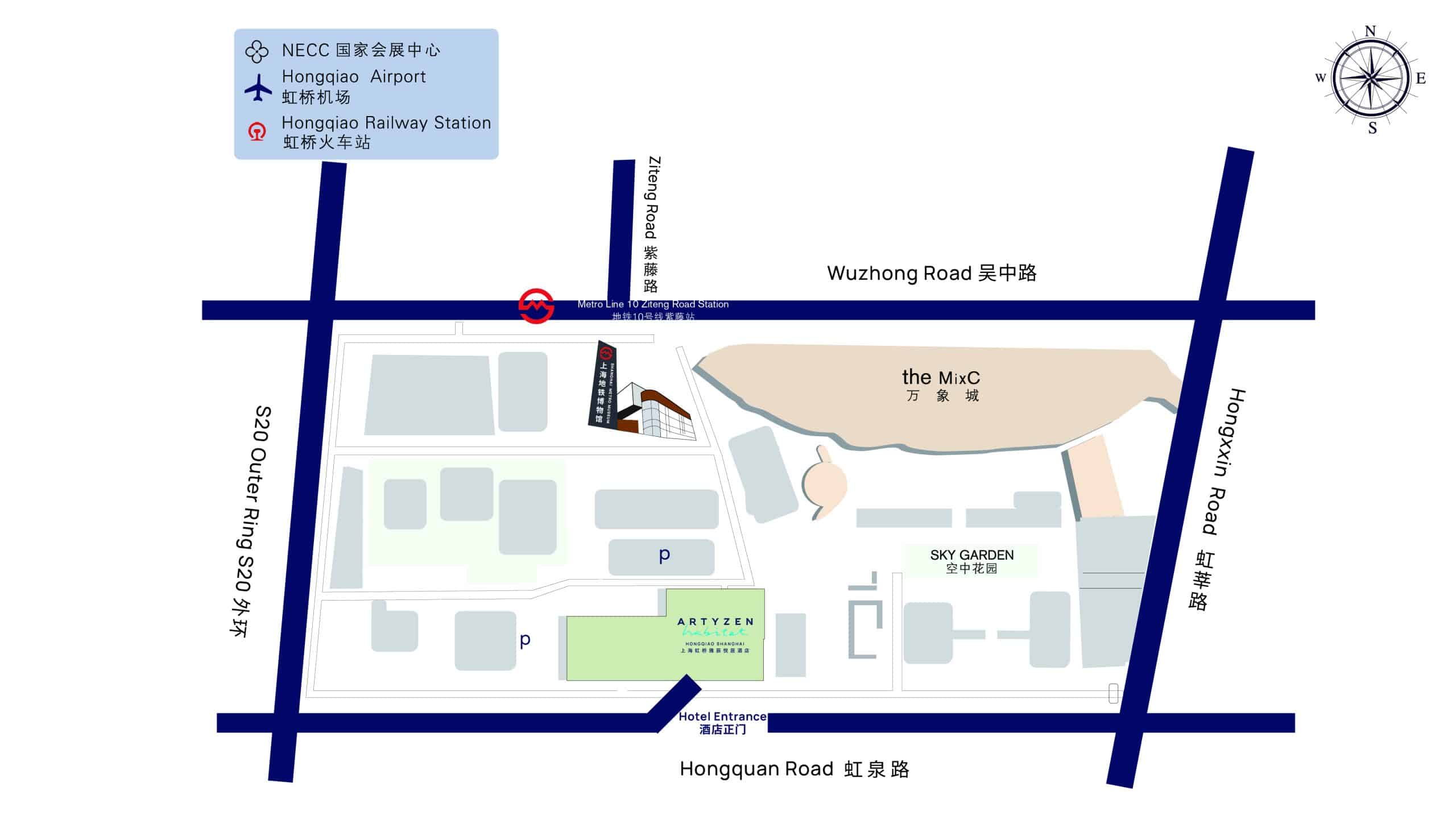 AHHOQ_Artyzen Habitat Hongqqiao Shanghai_Map
