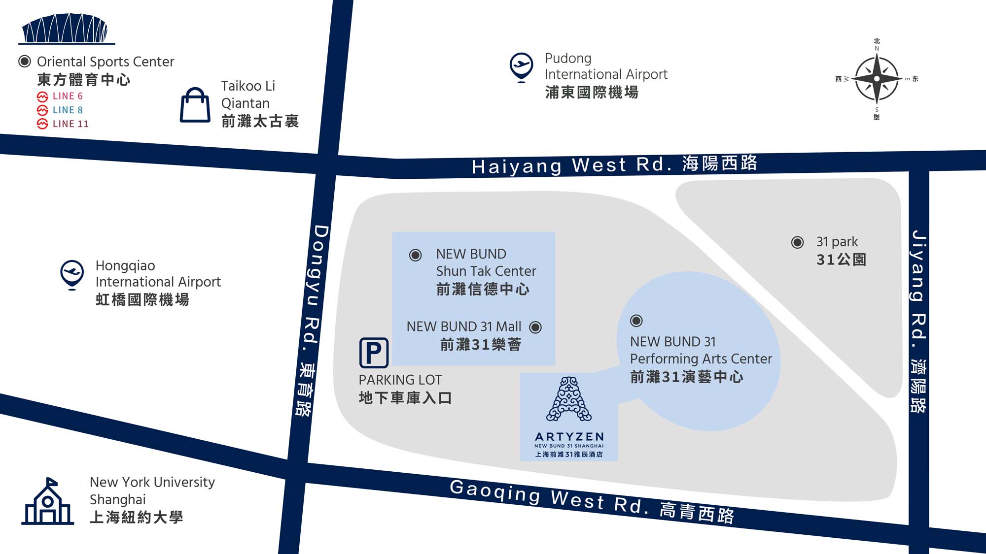 AZNBU_Artyzen-NEW-BUND-31-Shanghai-Hotel-Map-Image_Traditional-Chinese